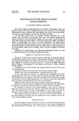 Proceedings of the Twenty-Eighth Annual Meeting