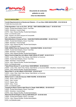 Liste Du Comité Rando 16