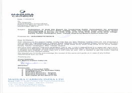 DRAFT ENVIRONMENT IMPACT ASSESSMENT REPORT for Proposed Project for Mfg of Carbon Black (230000 TPA) & Captive Power Generation - Green Power (45MW) at Plot No