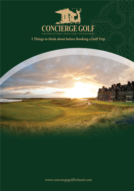 Concierge Golf Ireland