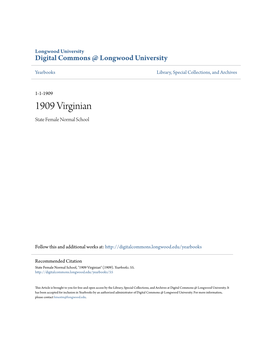 1909 Virginian State Female Normal School