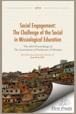 Social Engagement: the Challenge of the Social in Missiological Education