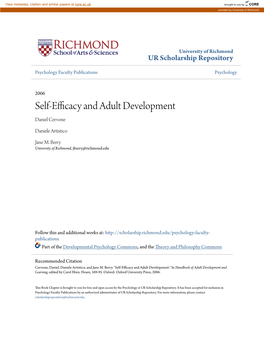 Self-Efficacy and Adult Development Daniel Cervone