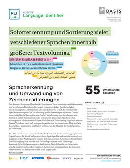 Soforterkennung Und Sortierung Vieler Verschiedener Sprachen Innerhalb