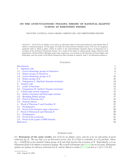 On the Anticyclotomic Iwasawa Theory of Rational Elliptic Curves at Eisenstein Primes