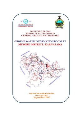 MYSORE DISTRICT at a GLANCE Sl