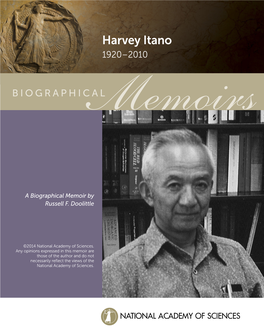 Harvey Itano 1920–2010