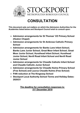 Consultation Document