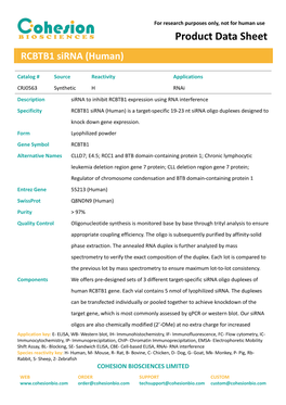 Product Data Sheet