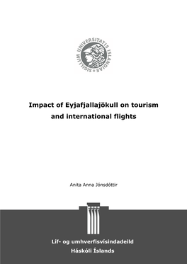 Impact of Eyjafjallajökull on Tourism and International Flights