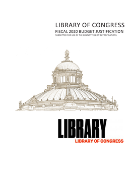 Librarian of Congress Fiscal 2020 Budget