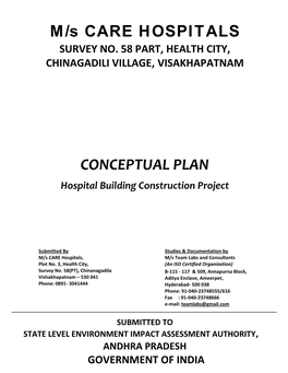 M/S CARE HOSPITALS CONCEPTUAL PLAN