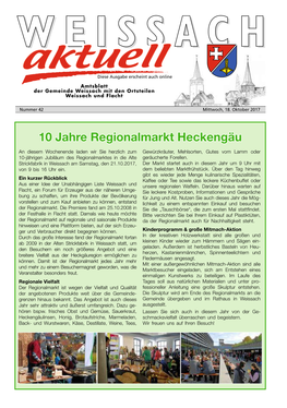 10 Jahre Regionalmarkt Heckengäu