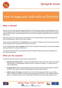 How to Keep Your Child Safe on Fortnite