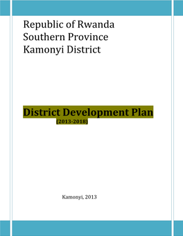 District Development Plan (2013-2018)