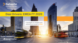 Deal Drivers: EMEA FY 2020