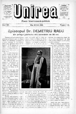 Episcopul Dr. Defytetrlu RADU