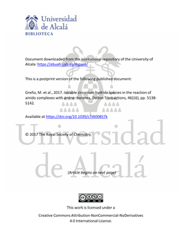 Heterometallic Complexes