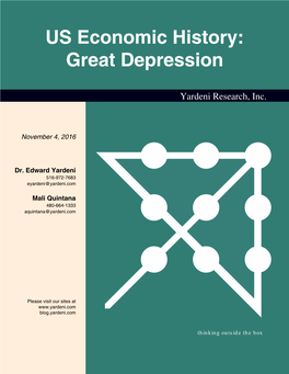 US Economic History: Great Depression