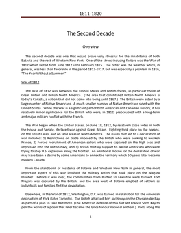 The Second Decade