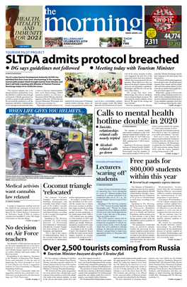 SLTDA Admits Protocol Breached