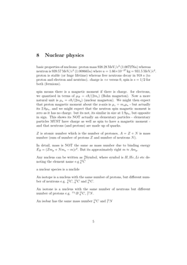 8 Nuclear Physics