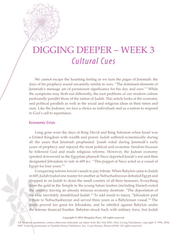 WEEK 3 Cultural Cues