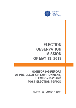 Election Observation Mission of May 19, 2019