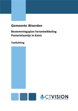 Bestemmingsplan Herontwikkeling Pastorielaantje in Kanis