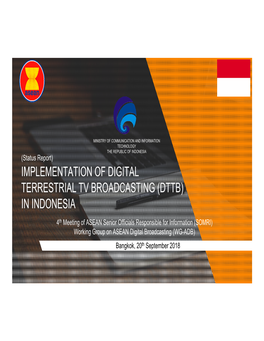 Implementation of Digital Terrestrial Tv Broadcasting (Dttb)