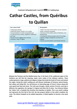 Cathar Castles, from Quéribus to Quillan