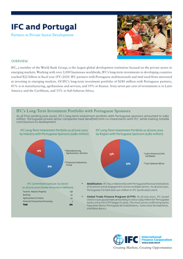 IFC and Portugal Partners in Private Sector Development