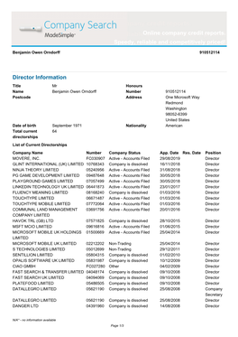 Online Company Credit Reports. Speedy, Reliable and Competitively Priced!