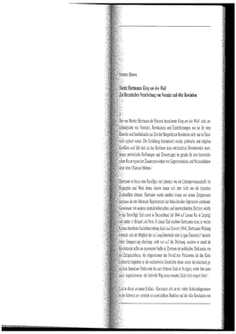 Moritz Hartrnanns Krieg Um Den ~14~I1d Zur Literarischen Verarbeitung Von Vormärz Und 48Er Revolution