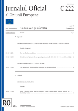 C 222 Jurnalul Oficial