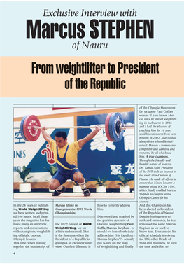 From Weightlifter to President of the Republic