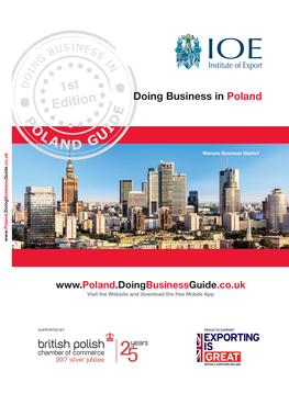 Doing Business in Poland Guide Will Help UK Businesses to Take a Look at This Growing European Market