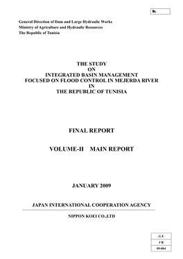 Final Report Volume-Ii Main Report