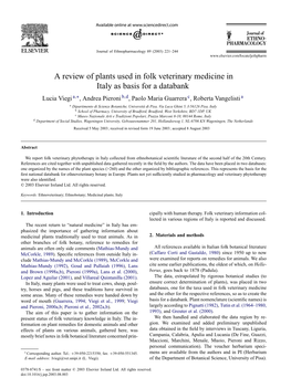 Viegi Et Al., 1999; Viegi Basis for a Databank