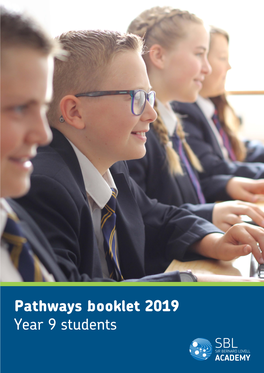 Pathways Booklet 2019 Year 9 Students