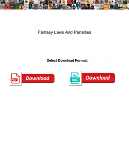 Fantasy Laws and Penalties