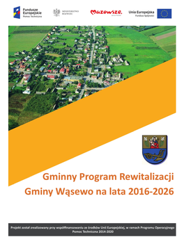 Program Rewitalizacji Gminy Wąsewo Na Lata 2016-2026