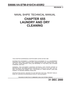 Chapter 655 Laundry and Dry Cleaning