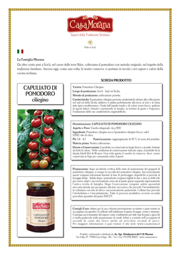 CAPULIATO DI POMODORO Ciliegino