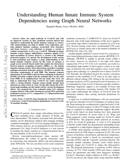 Understanding Human Innate Immune System Dependencies Using Graph Neural Networks Shagufta Henna, Senior Member, IEEE