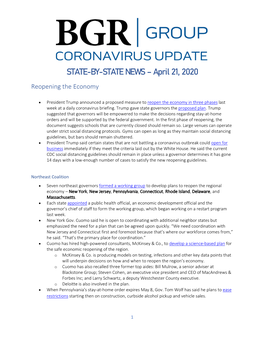 State-By-State COVID-19 Analysis