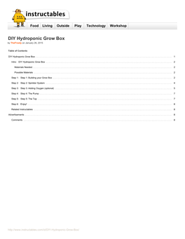DIY Hydroponic Grow Box by Thefrosty on January 26, 2015