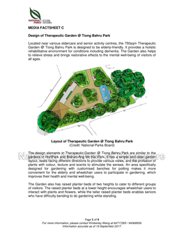 MEDIA FACTSHEET C Design of Therapeutic Garden @ Tiong Bahru