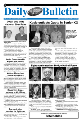 8850 Tables Kasle Outlasts Gupta in Senior KO