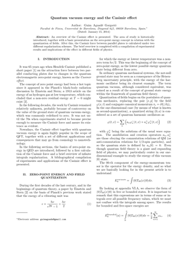 Quantum Vacuum Energy and the Casimir Effect